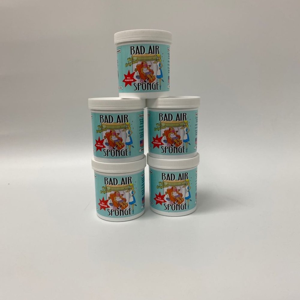 5Pack: Bad Air Sponge Air Odor Absorbent,
